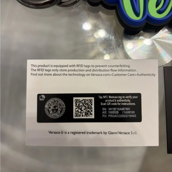 Versace Varsity Keychain Charm - Picture 2 of 3